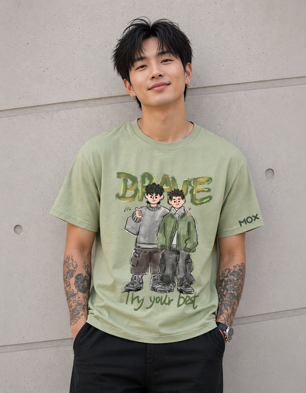 MOX BRAVE - PREMIUM OVERSIZED T-SHIRT