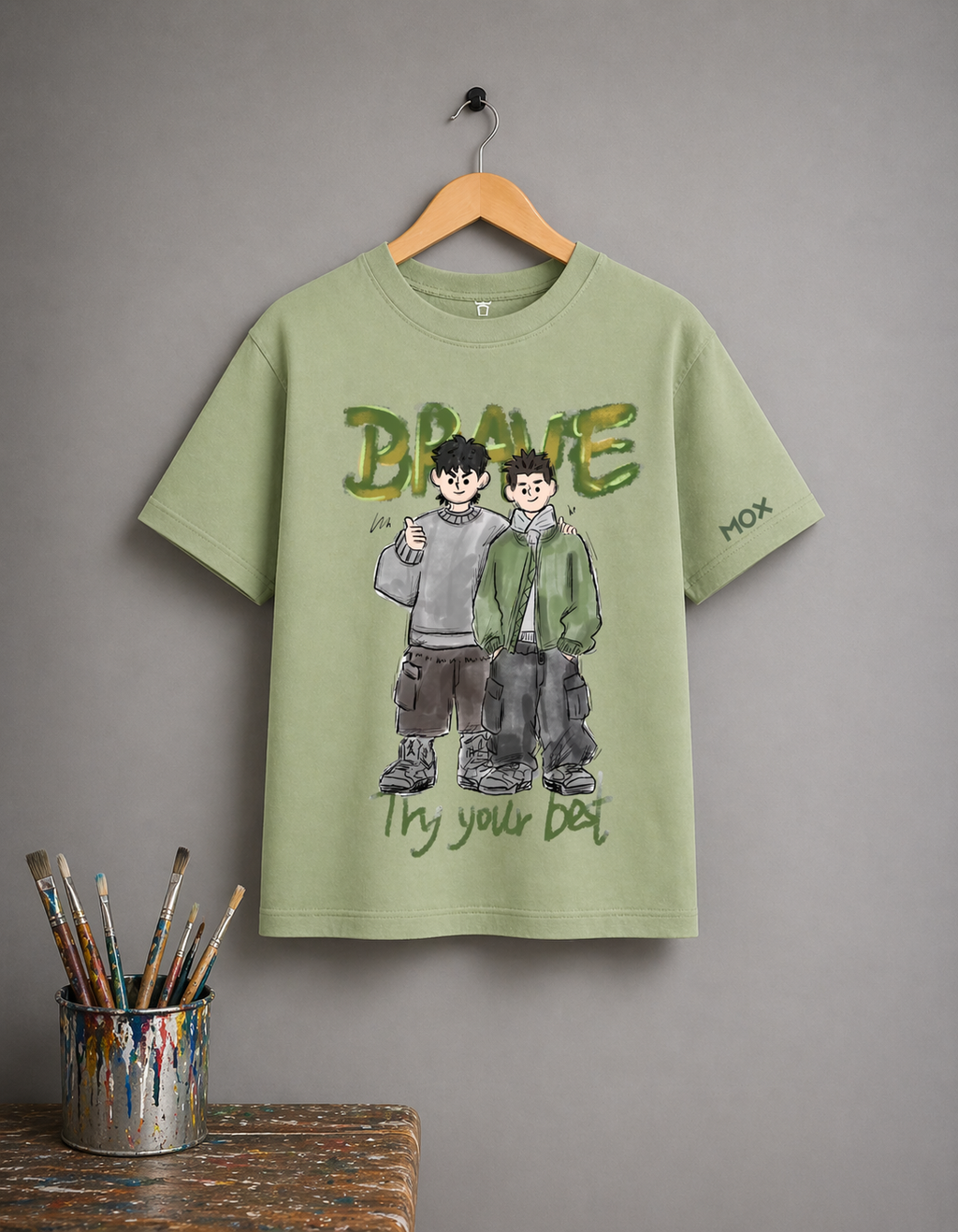 MOX BRAVE - PREMIUM OVERSIZED T-SHIRT