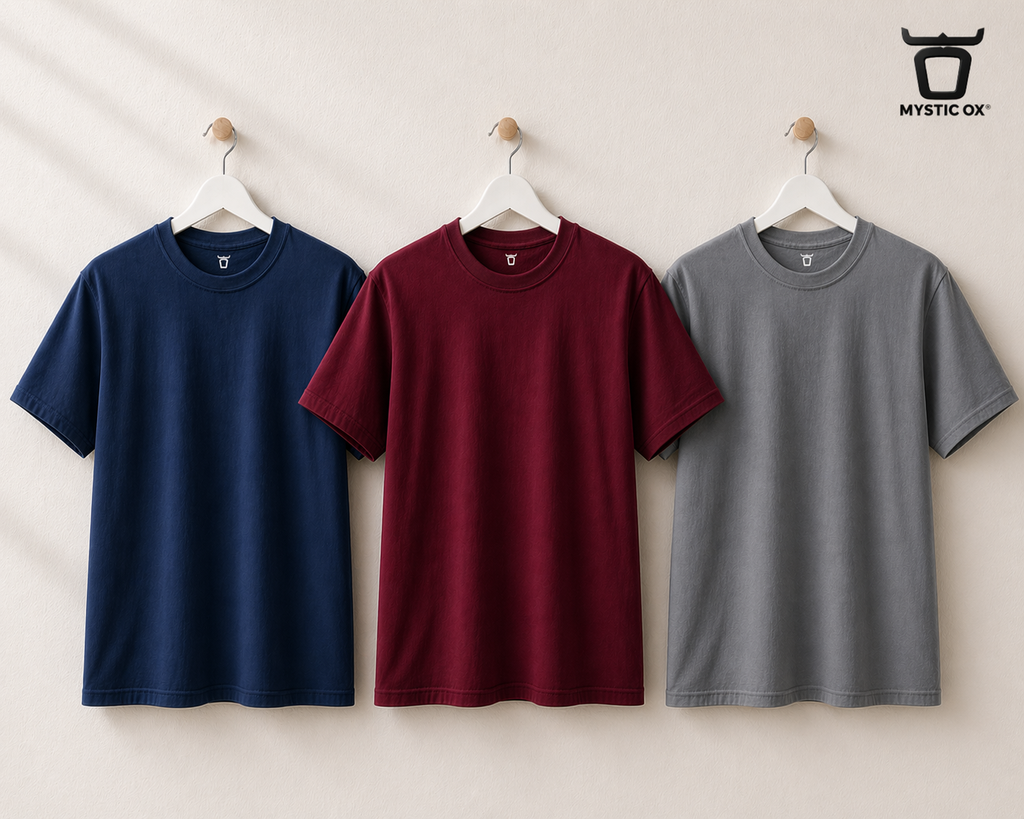 MOX REGULAR FIT PLAIN T-SHIRTS COMBO
