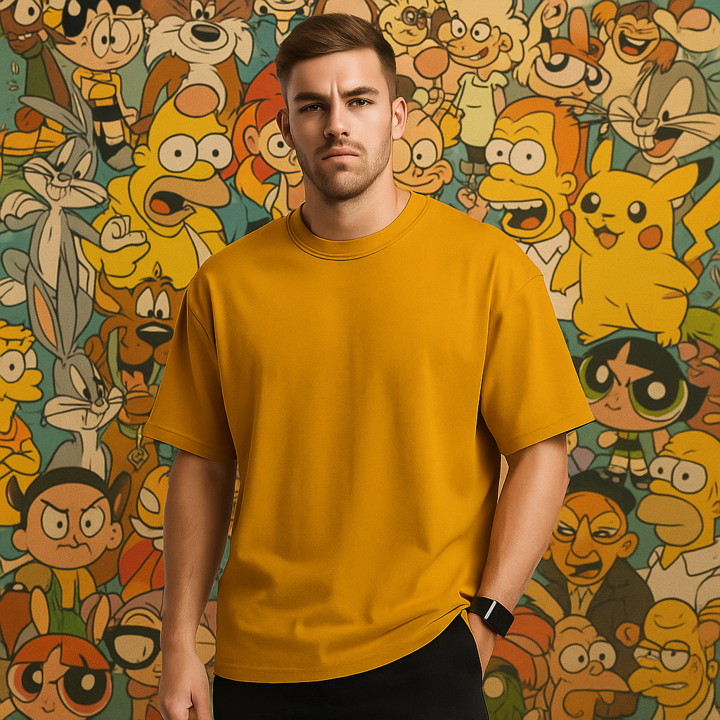 MYSTIC OX -MUSTARD YELLOW T-SHIRT
