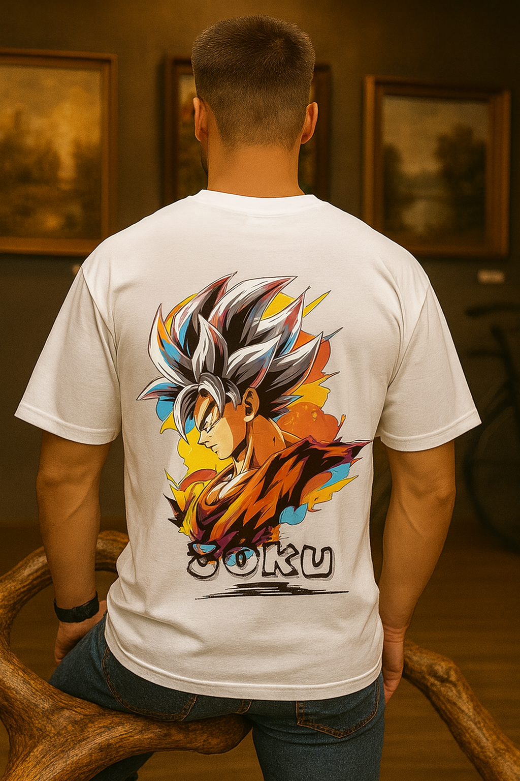 MYSTIC OX ANIME T-SHIRT ROYAL WHITE