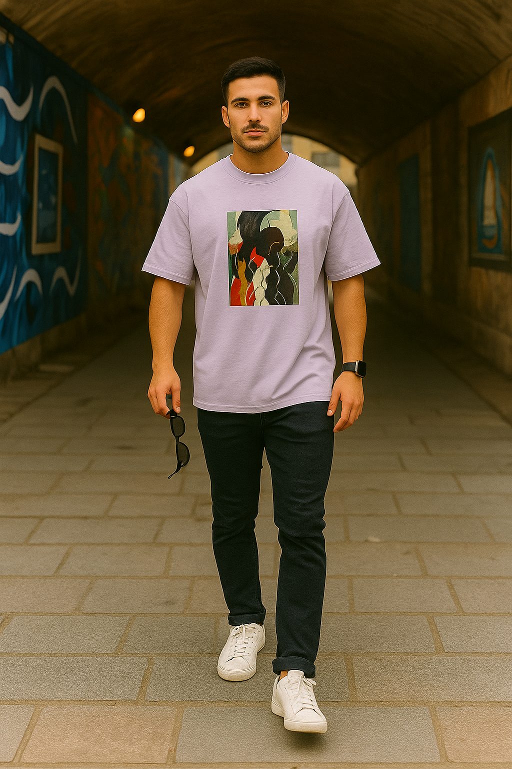MYSTIC OX-CANVAS ART T-SHIRT