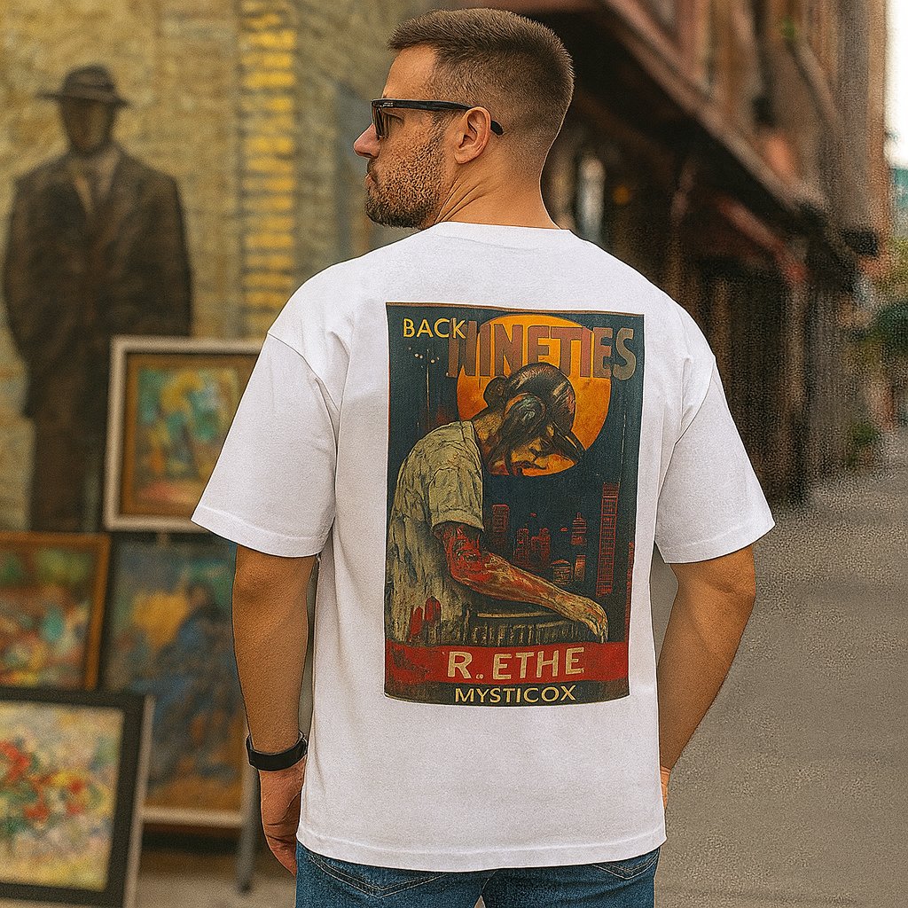 MYSTIC OX- MUSICAL PRINTED OVERSIZED T-SHIRT