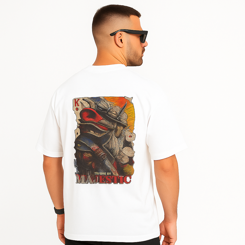MYSTIC OX-ANIMATED PRINT OVERSIZED T-SHIRT
