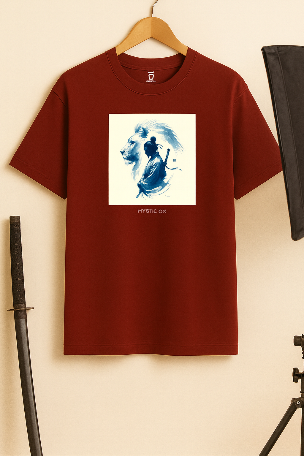 Classic Fit Warrior and Lion T-Shirt