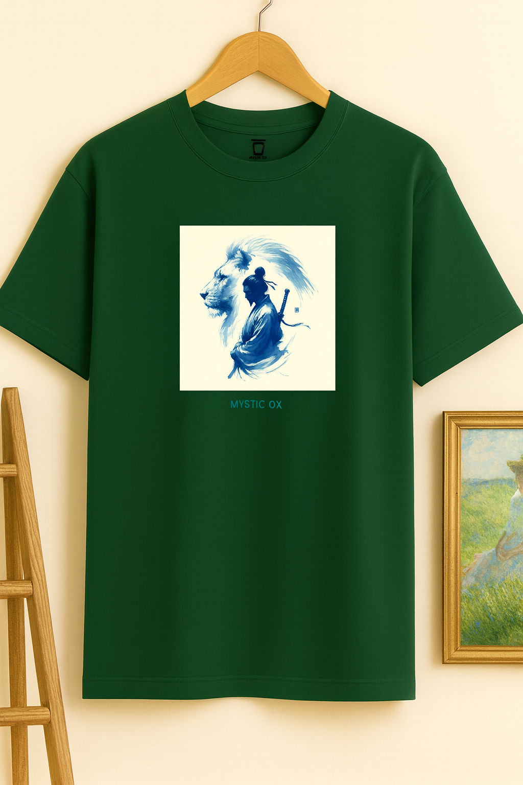 Classic Fit Warrior and Lion T-Shirt