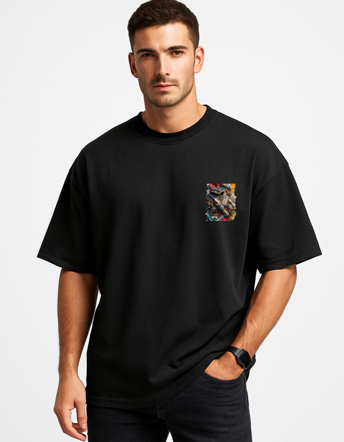 MYSTIC OX-ANIMATED PRINT OVERSIZED T-SHIRT