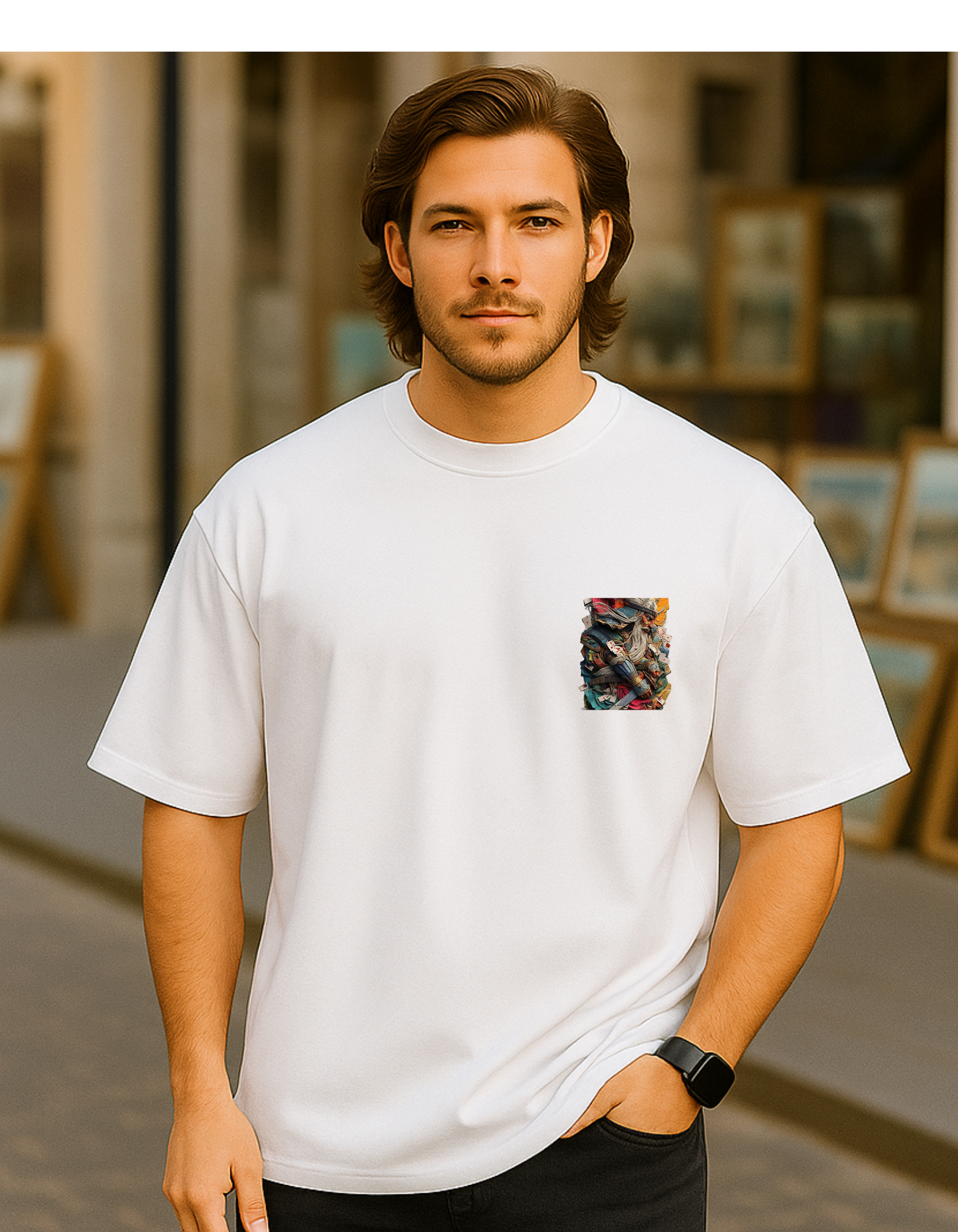 MYSTIC OX-ANIMATED PRINT OVERSIZED T-SHIRT