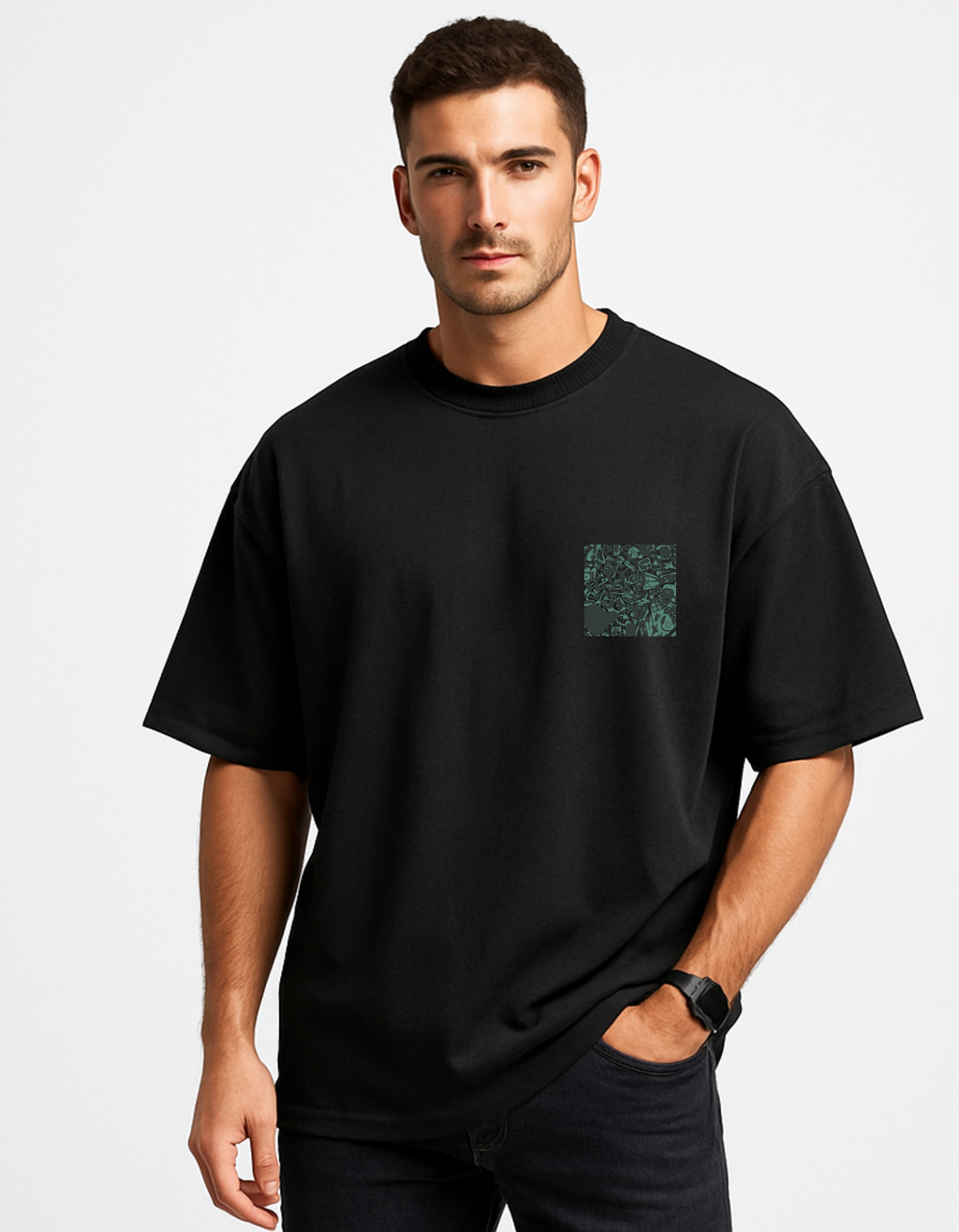 MYSTIC OX- MUSICAL PRINTED OVERSIZED T-SHIRT