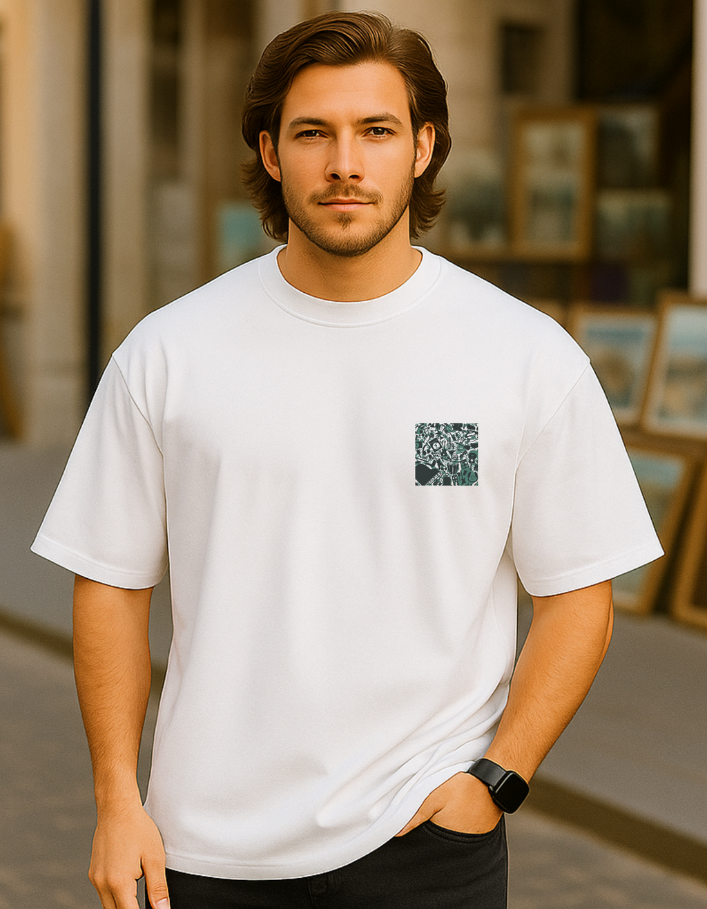 MYSTIC OX- MUSICAL PRINTED OVERSIZED T-SHIRT