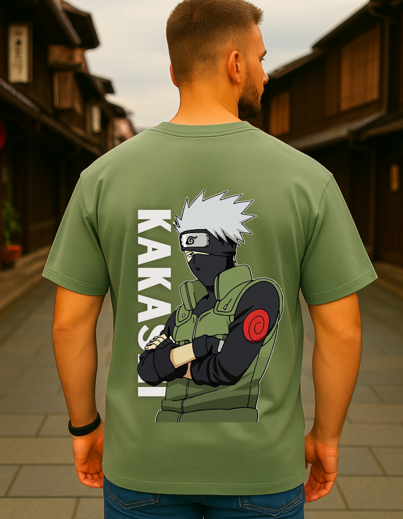 KAKASHI ANIME OVERSIZED T-SHIRT