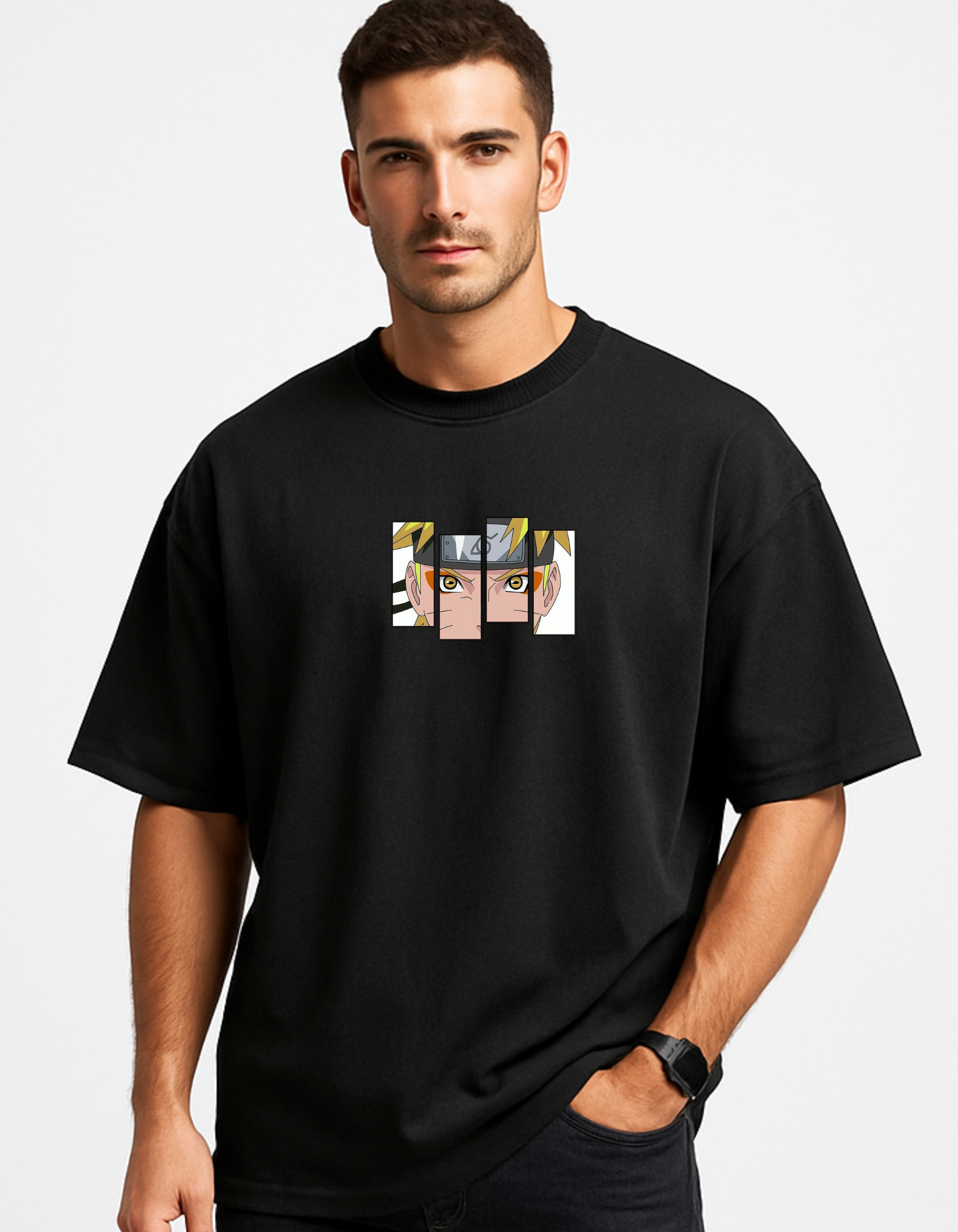 NARUTO ANIME OVERSIZED T-SHIRT
