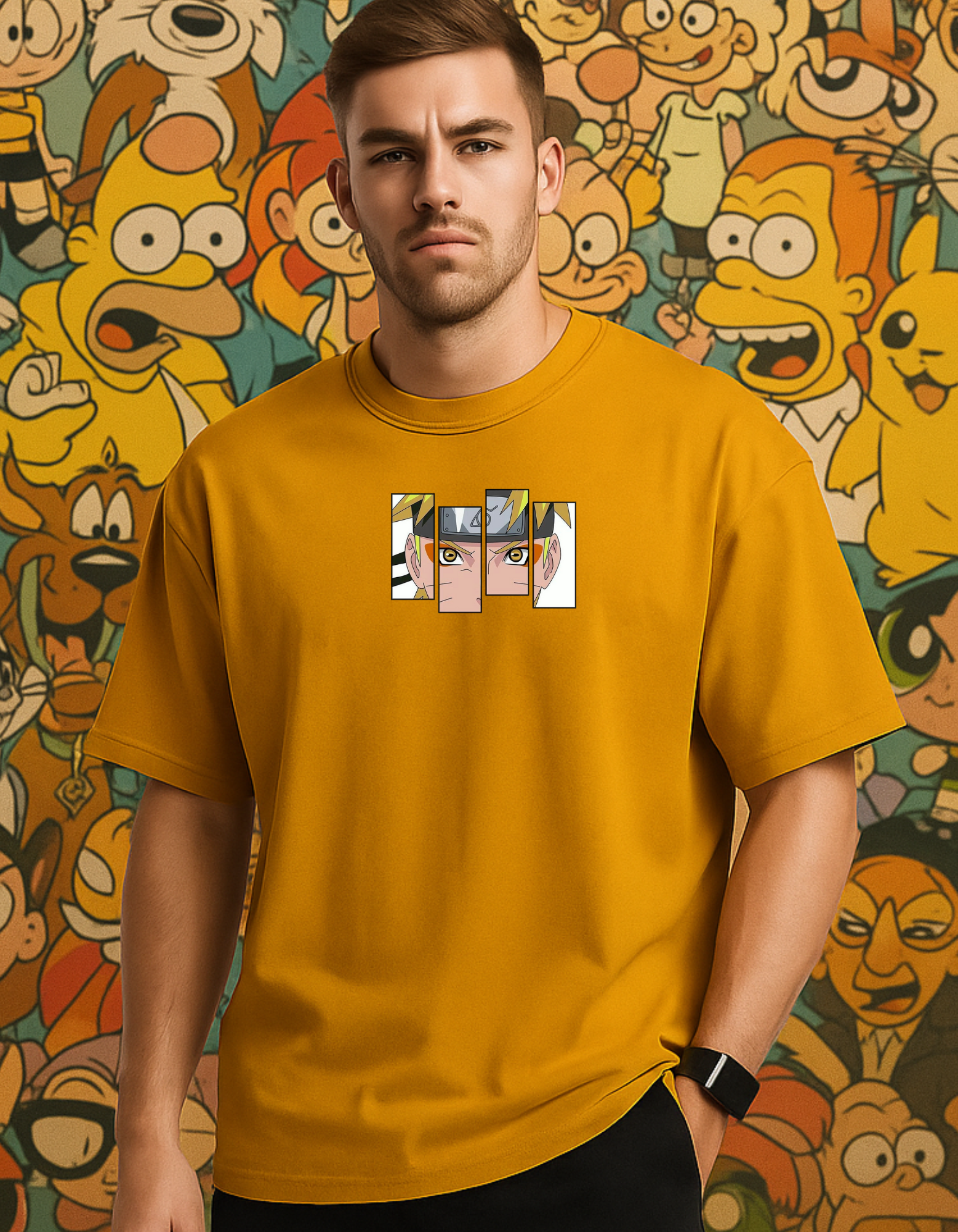 NARUTO ANIME OVERSIZED T-SHIRT