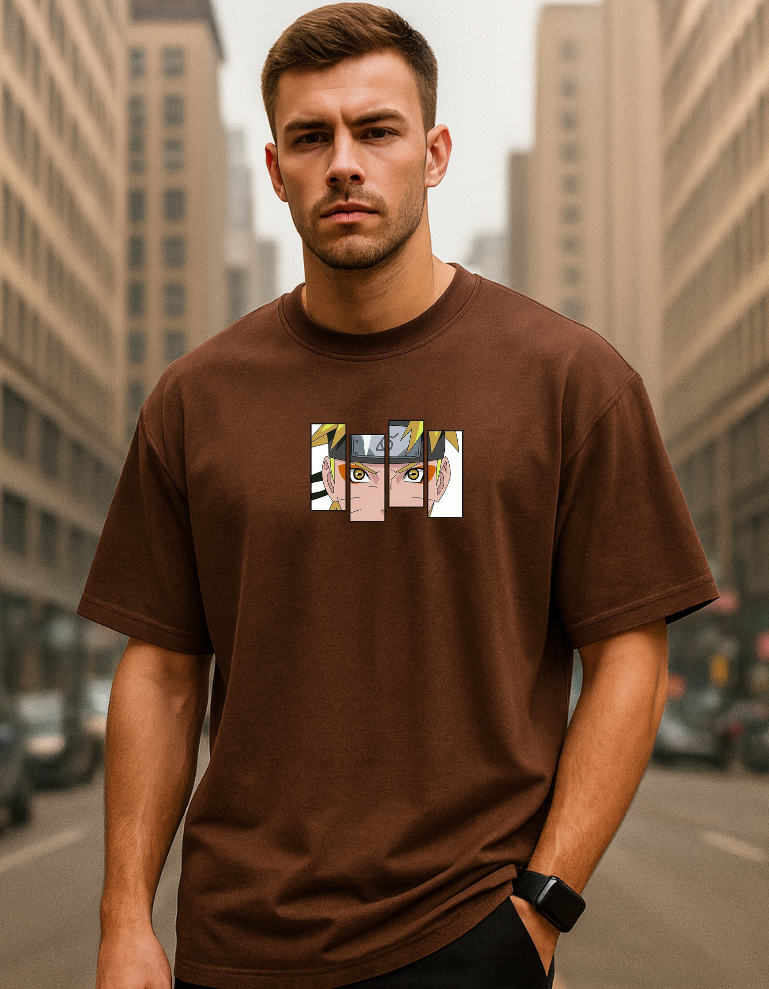 NARUTO ANIME OVERSIZED T-SHIRT