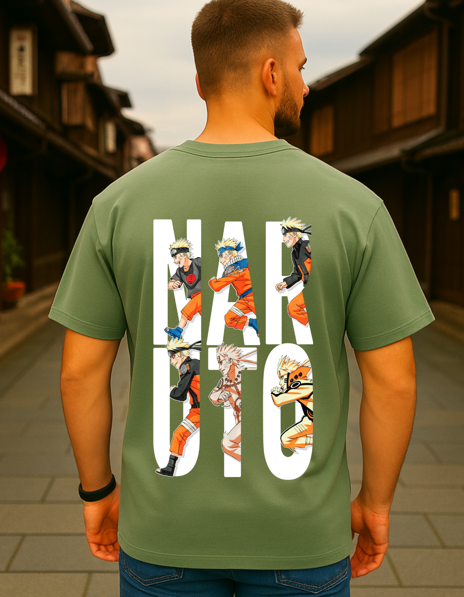 NARUTO ANIME OVERSIZED T-SHIRT