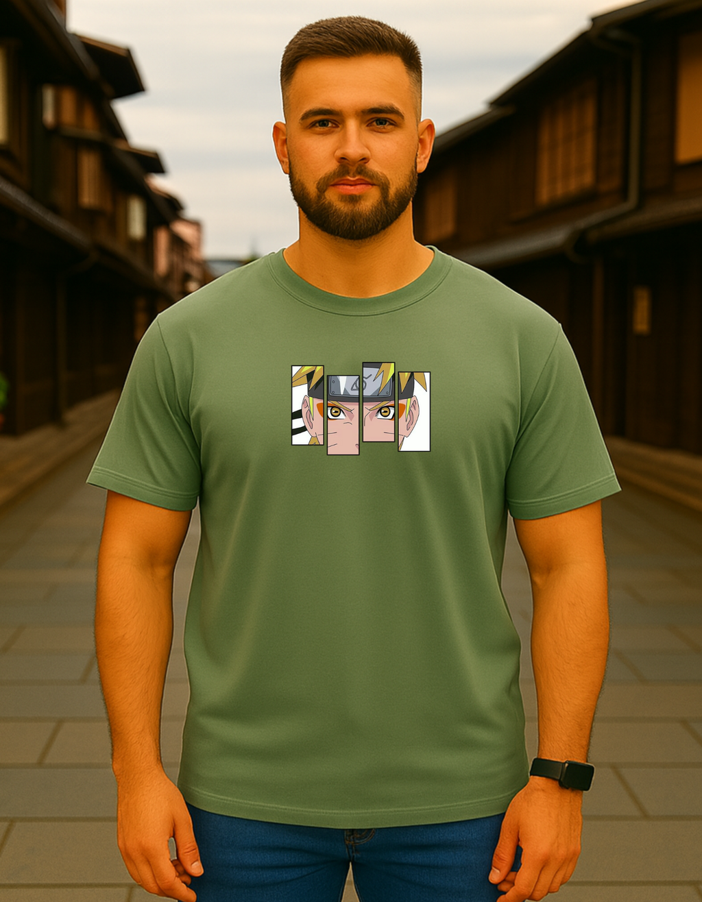 NARUTO ANIME OVERSIZED T-SHIRT