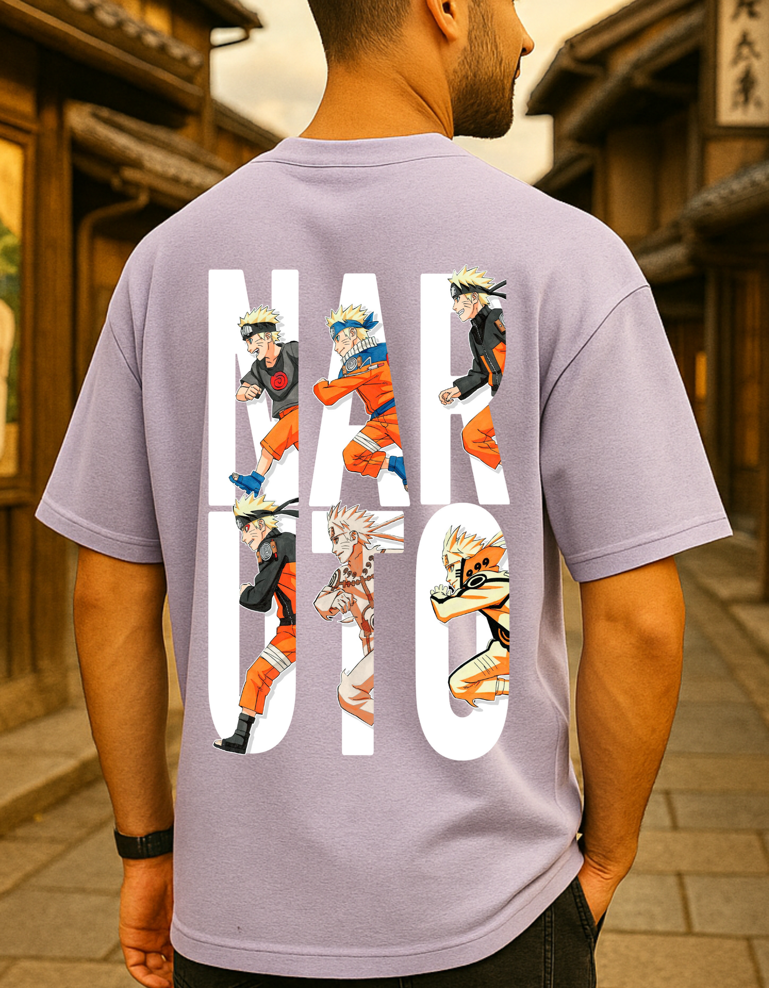 NARUTO ANIME OVERSIZED T-SHIRT