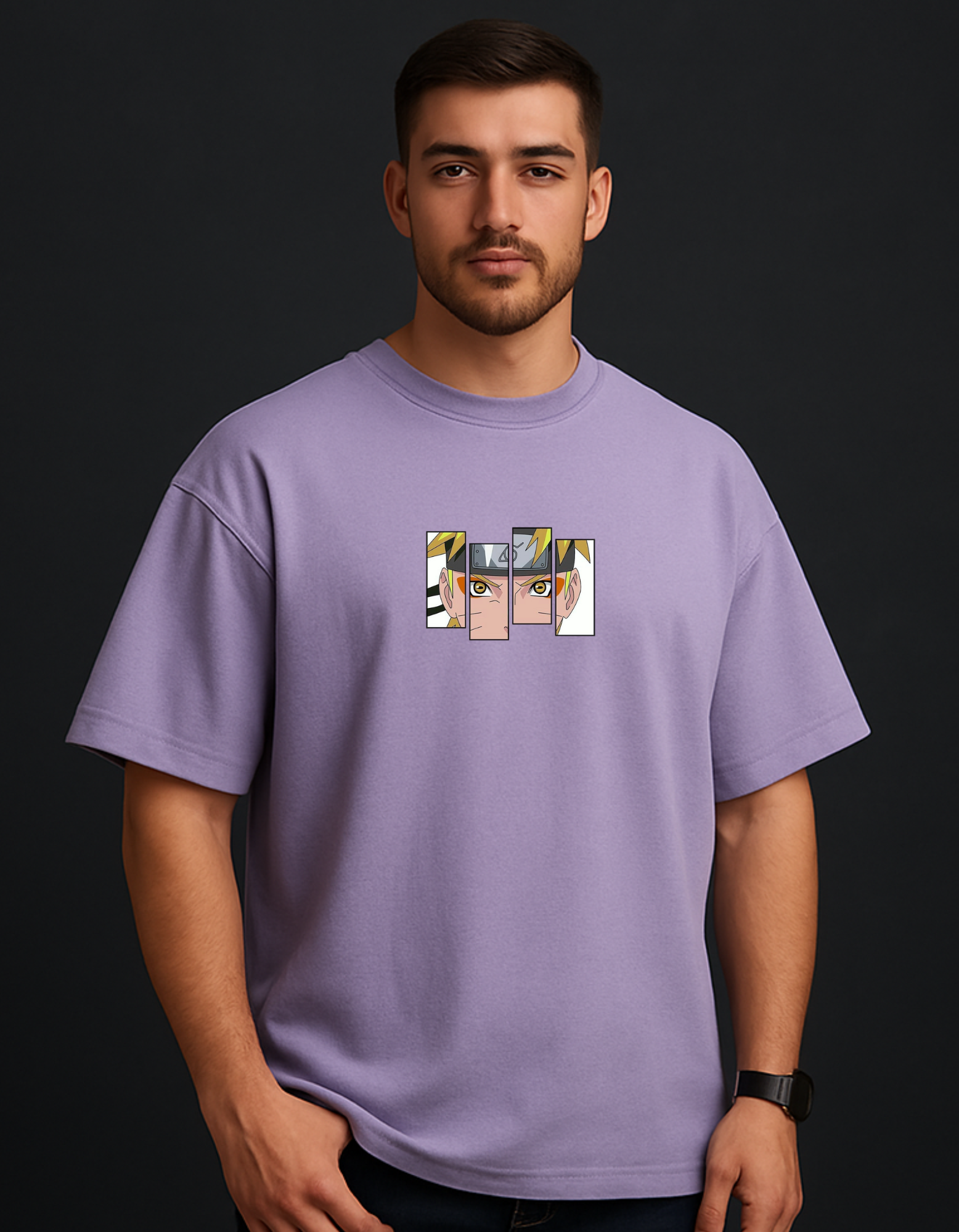 NARUTO ANIME OVERSIZED T-SHIRT