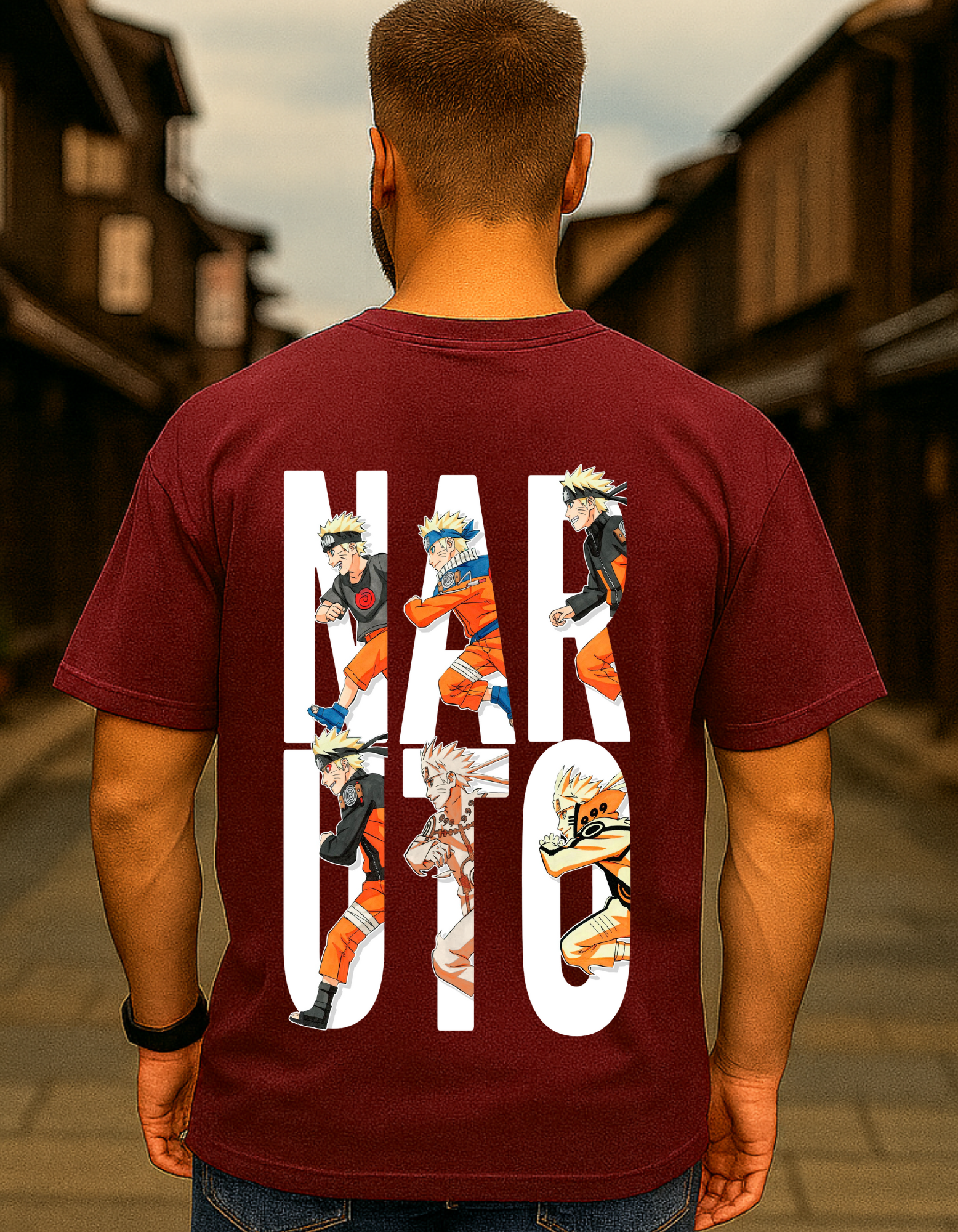 NARUTO ANIME OVERSIZED T-SHIRT