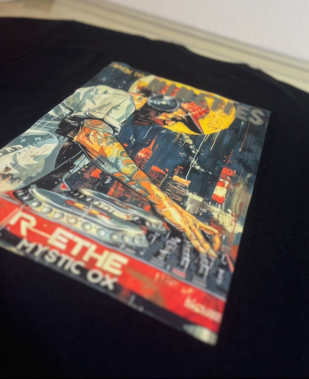 MYSTIC OX- MUSICAL PRINTED OVERSIZED T-SHIRT